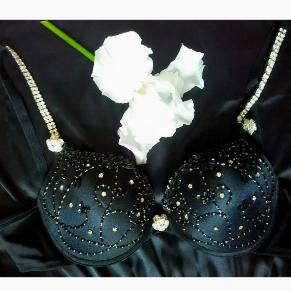 Marciano Black Bra 36C Sequin